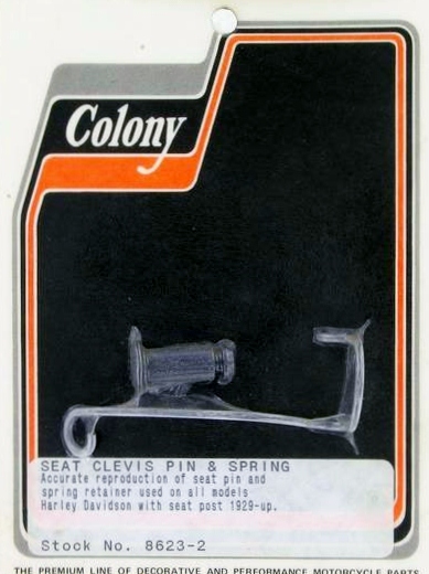 SEAT CLEVIS PIN & SPRING